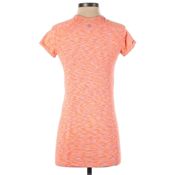 Athleta Heathered Orange Momentum Seamless Tee - Picture 2 of 2